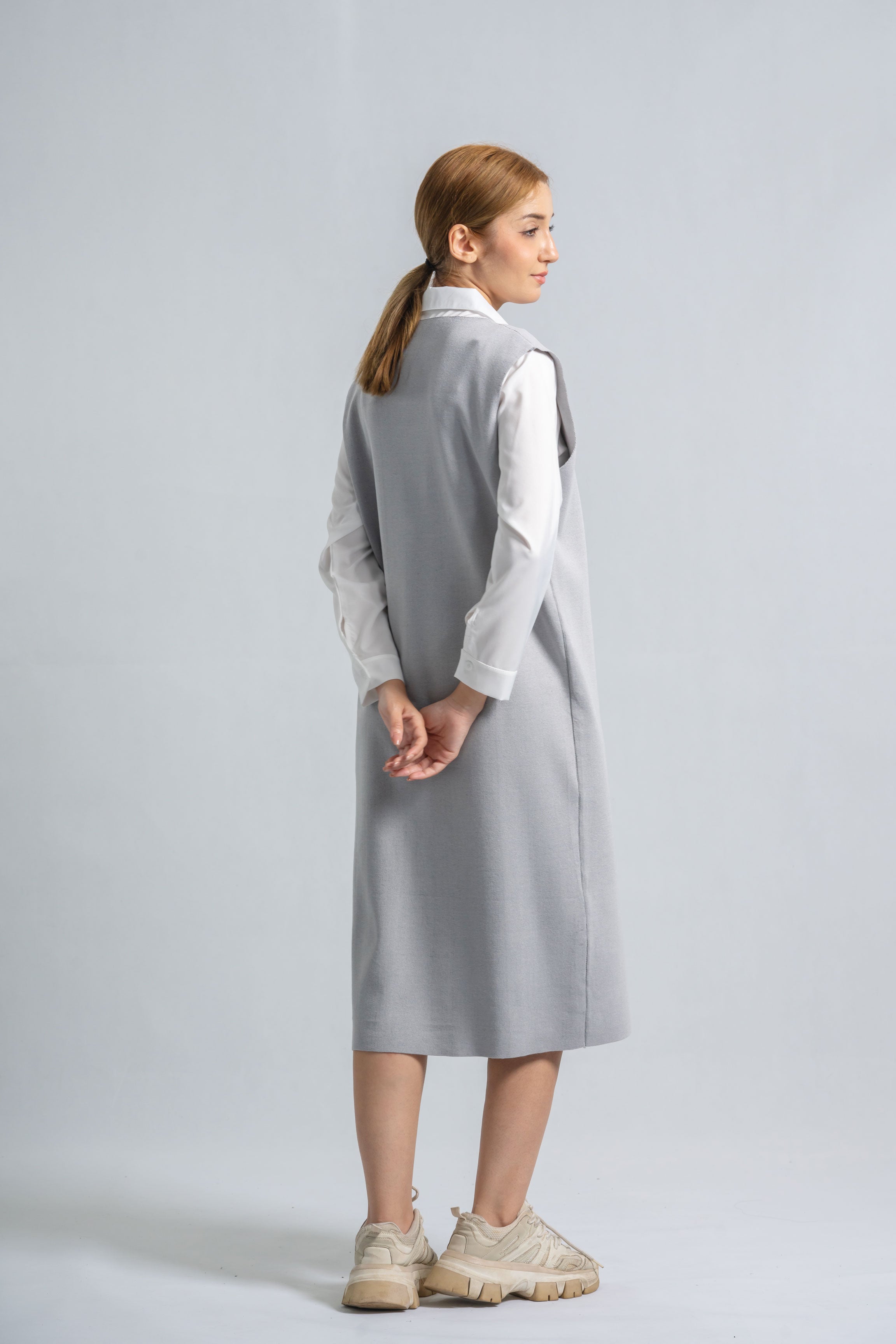 MIDI Knit Dress & Shirt | Matching Set