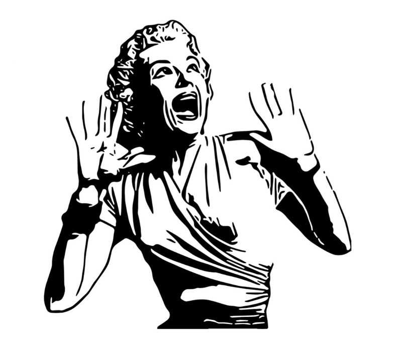 Scream Face Svg